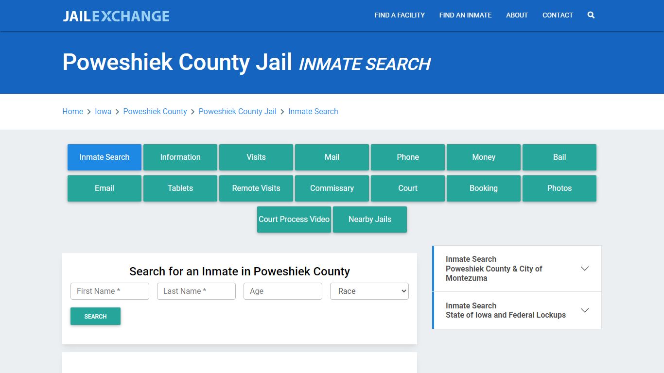 Poweshiek County Jail, IA Inmate Search: Roster & Mugshots