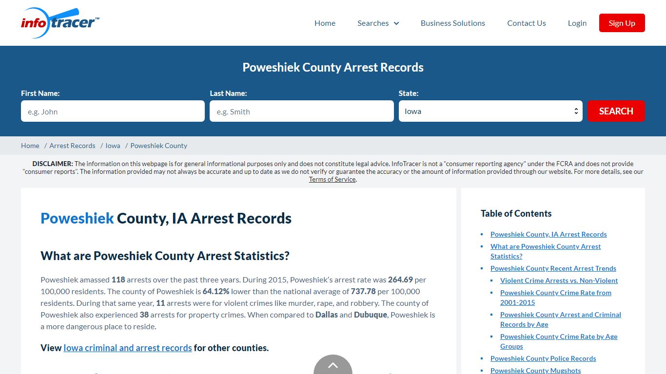 Poweshiek County, IA Arrests, Mugshots & Jail Records - InfoTracer